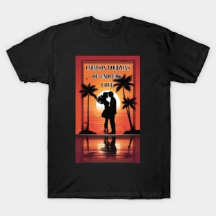 "Crimson Horizons of Endless Love" T-Shirt